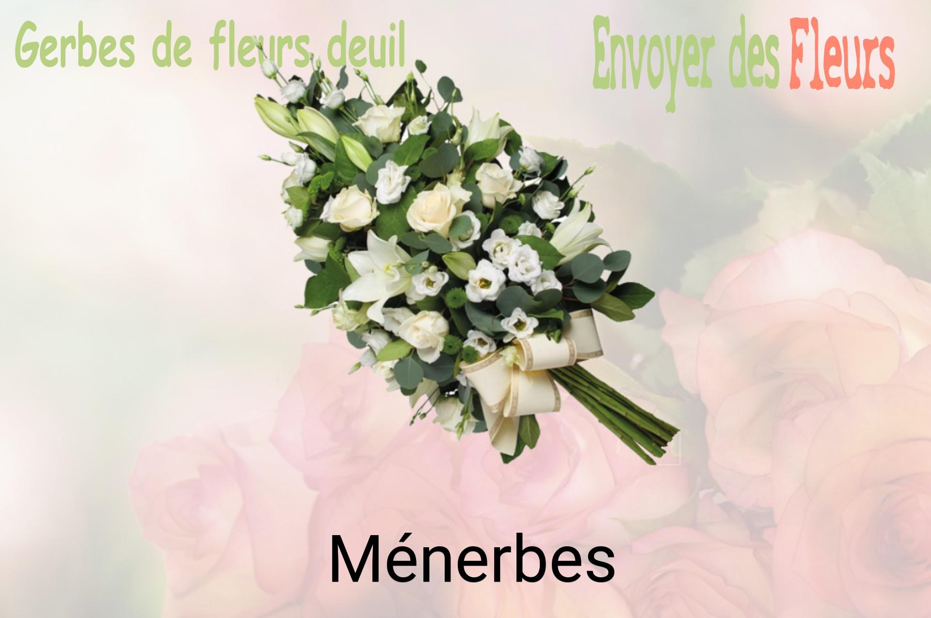 Gerbe de fleurs de deuil livrée à Ménerbes